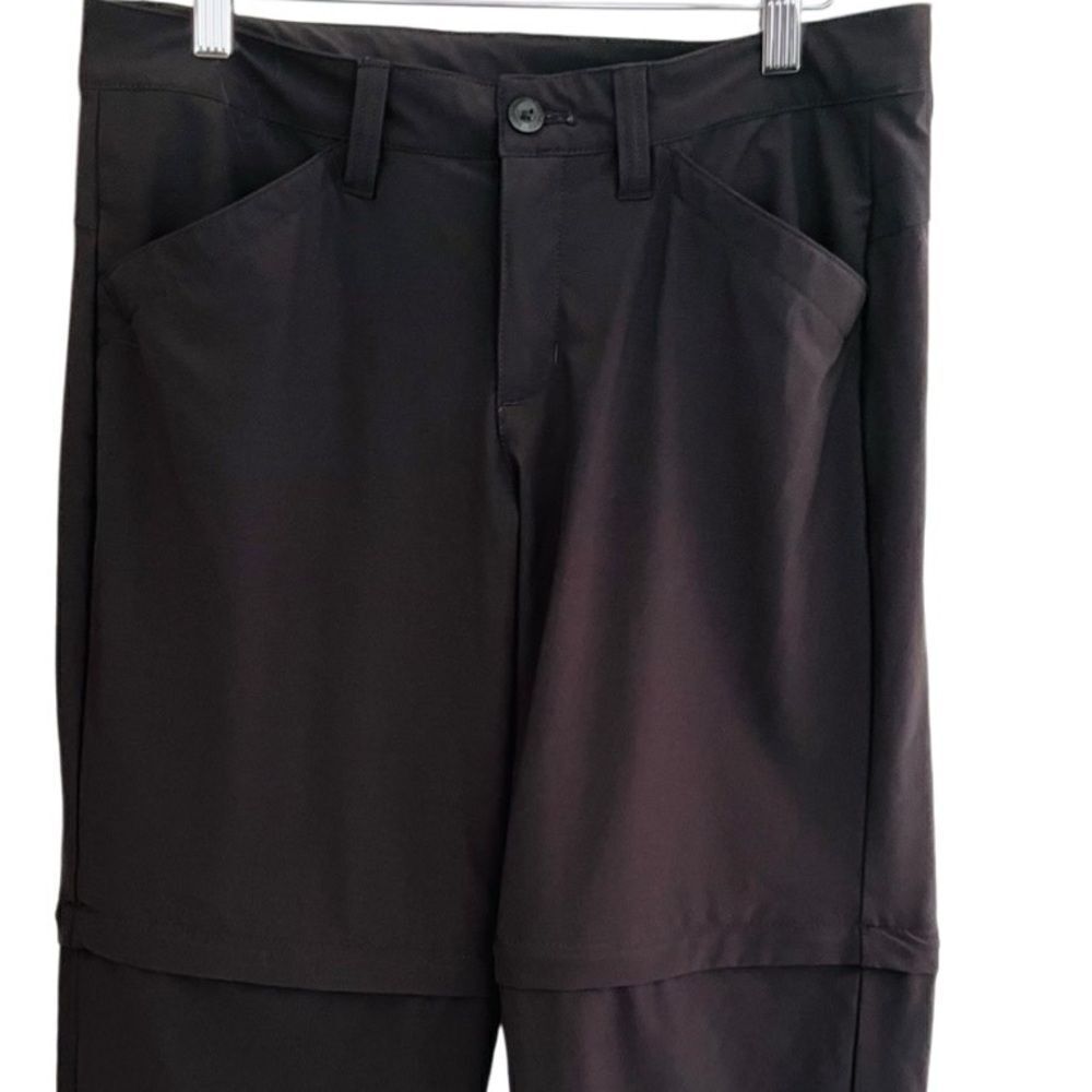 Eddie Bauer black Convertible zip off /to shorts nylon pants size 6. - Picture 2 of 8